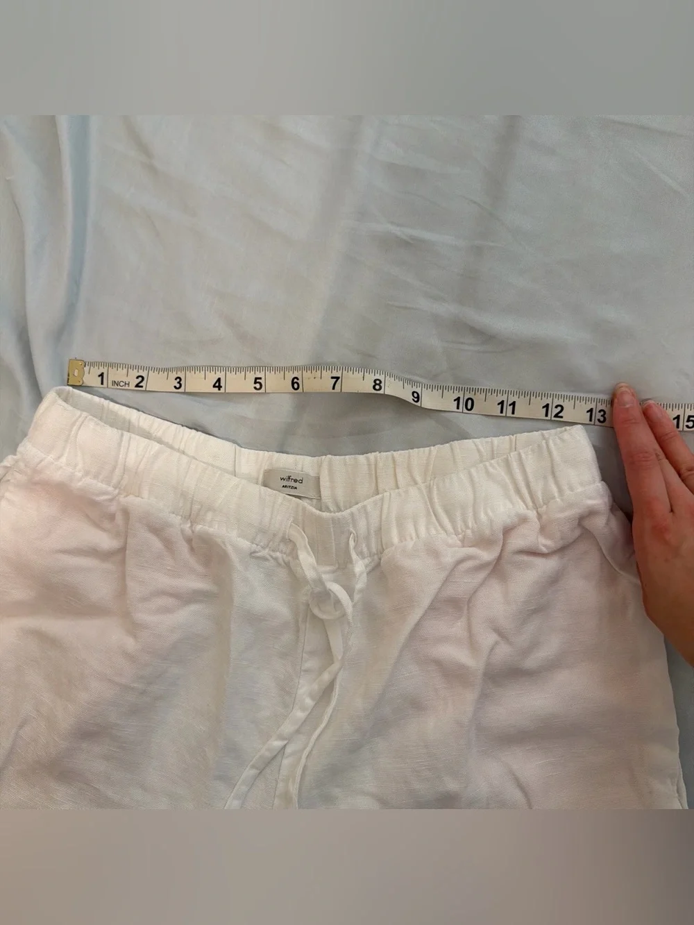 Aritzia linen lodge pants